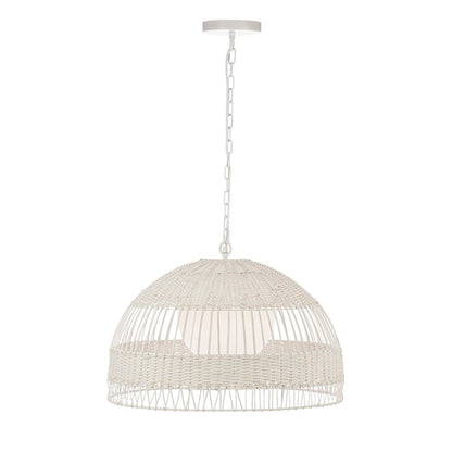 Fortaleza Rattan Pendant - Medium White