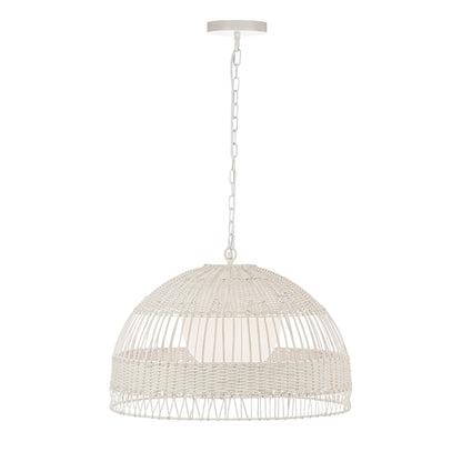 Fortaleza Rattan Pendant - Medium White