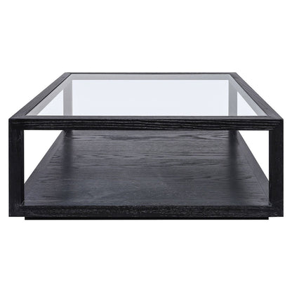 Sadie Oak Square Coffee Table - Black ** Offline pending re-order