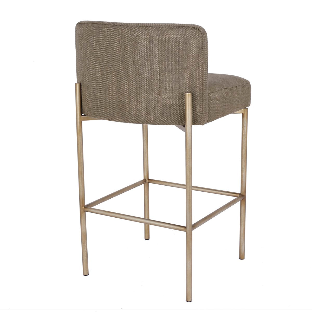 Leon Kitchen Stool - Chocolate Linen – view 5