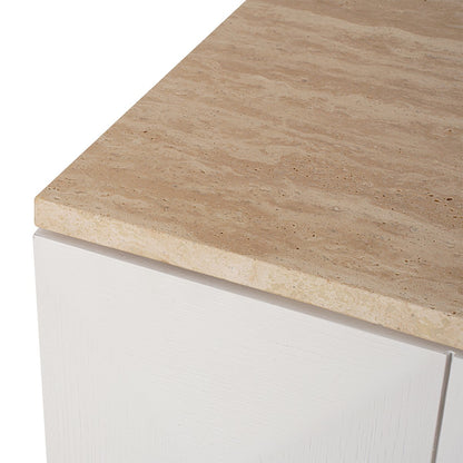 Benedict White Oak Buffet - Travertine