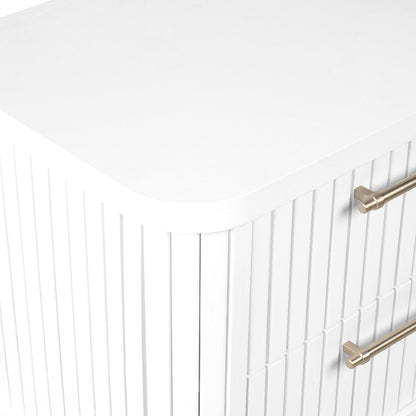 Sophia Bedside Table - White