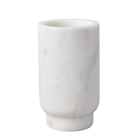 Aries Marble Vase - Small White