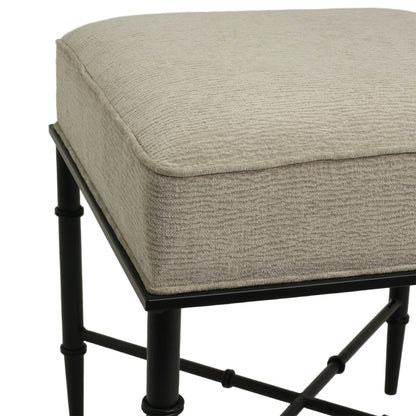 Hacienda Black Iron Stool - Wheat - OUTLET NSW