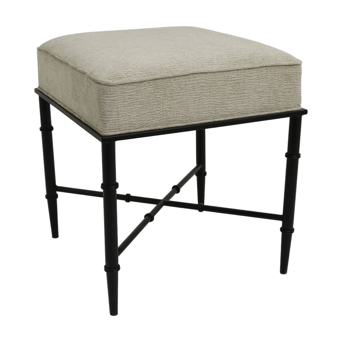 Hacienda Black Iron Stool - Wheat - OUTLET NSW