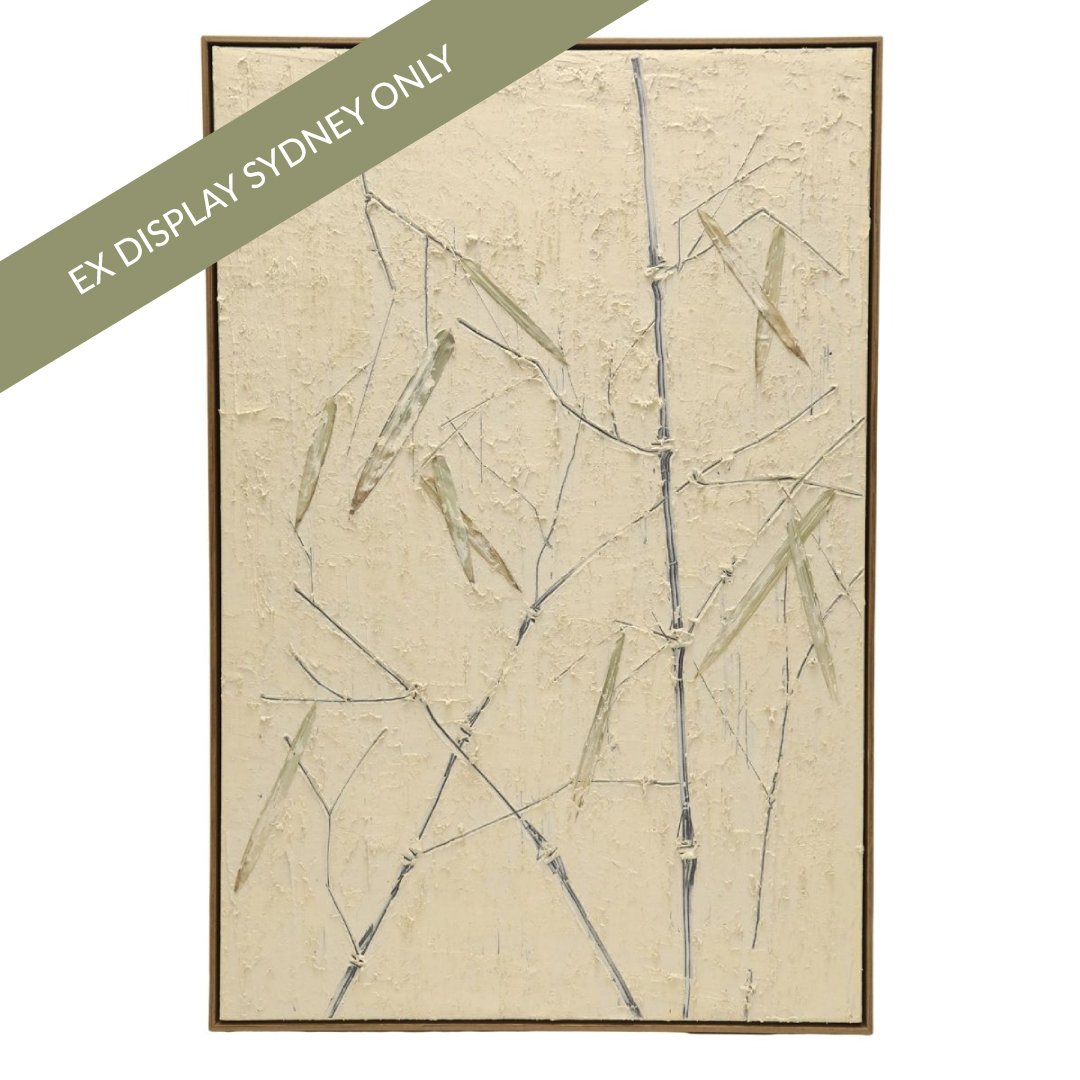 Bamboo Garden Series II Oil On Canvas Painting - OUTLET NSW