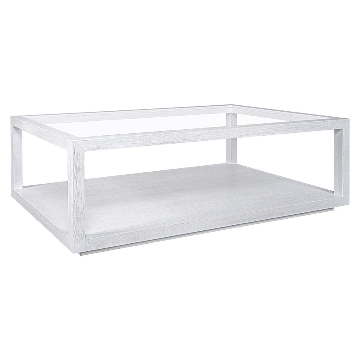Sadie Oak Rectangle Coffee Table - White