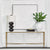 Heston Marble Console Table - Large Brass