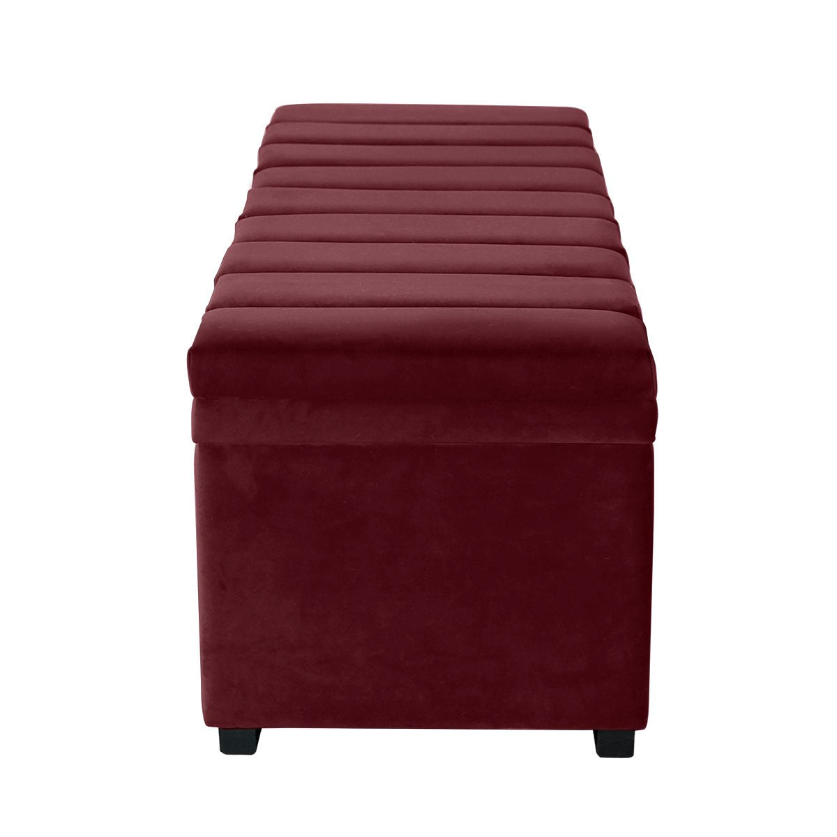 Soho Storage Bench Ottoman - Wine