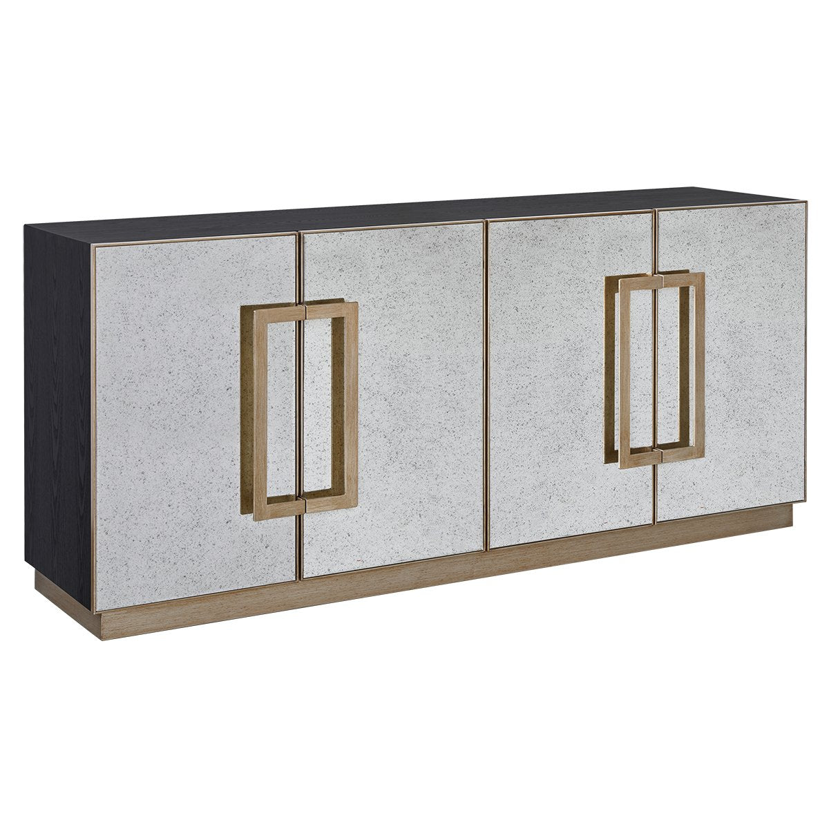Mira 180cm Mirrored Buffet - Antique Gold