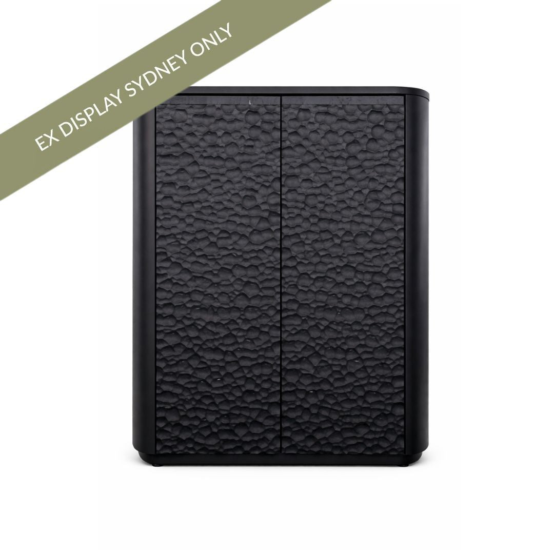 Mikki 80cm 2 Door Cabinet - Black - OUTLET NSW