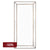 Zeta Floor Mirror - Antique Gold