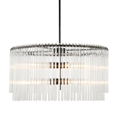 Zara Pendant - Round Black