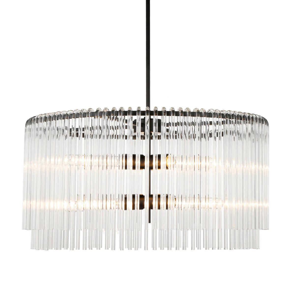 Zara Pendant - Round Black