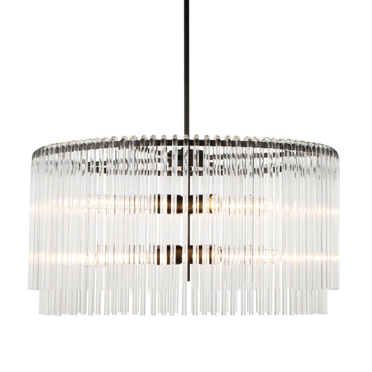 Zara Pendant - Round Black