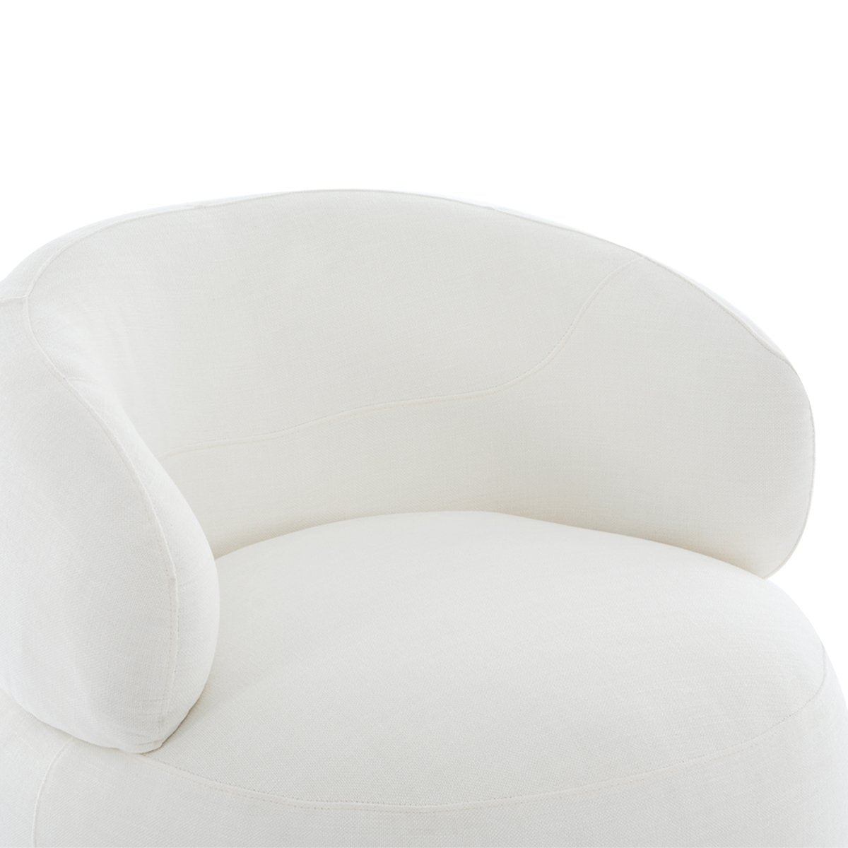 Greenwich Swivel Occasional Chair - Ivory Chenille