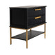 Aimee Bedside Table - Large Black