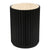 Carter Travertine Side Table - Black