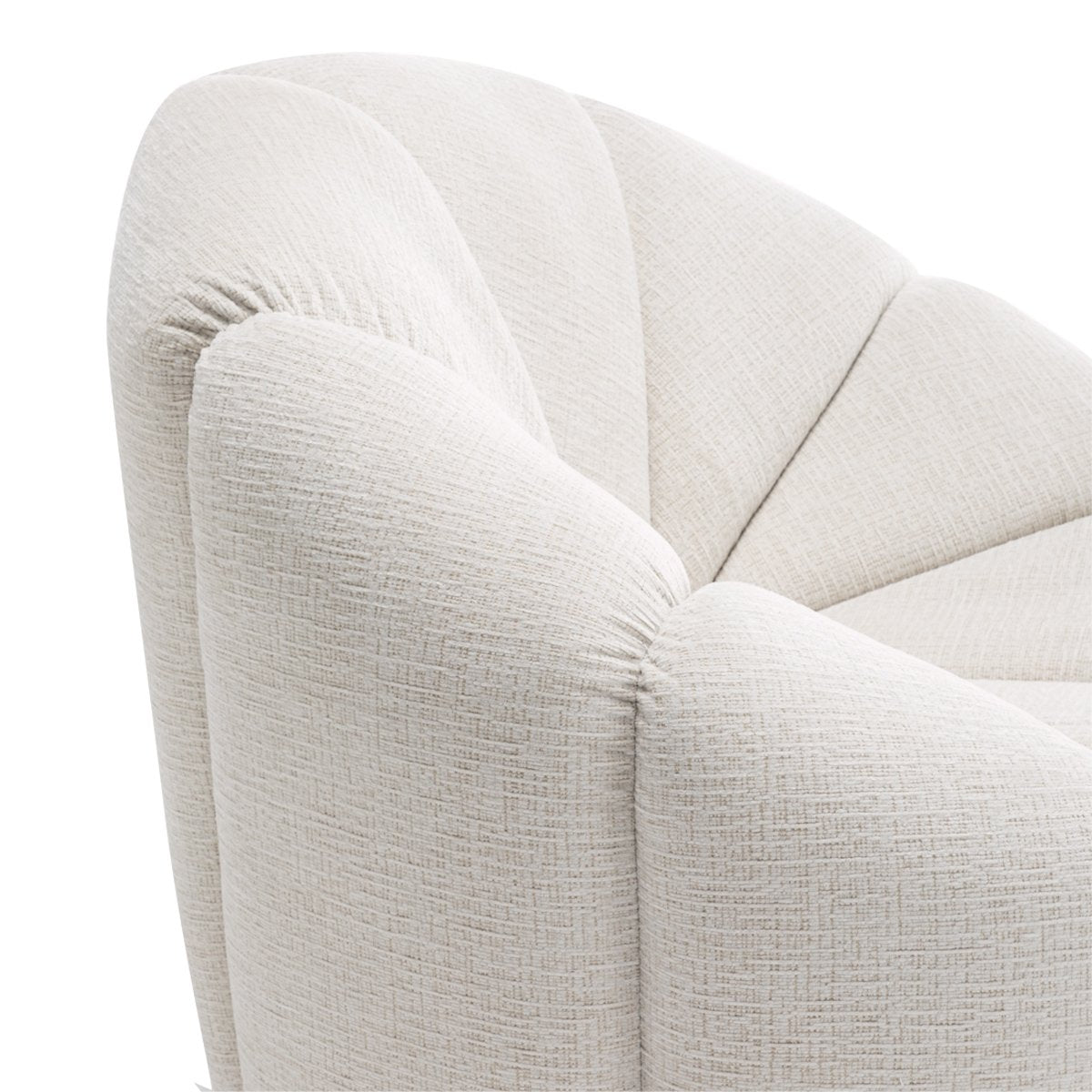 Avalon Swivel Occasional Chair - Cream Chenille