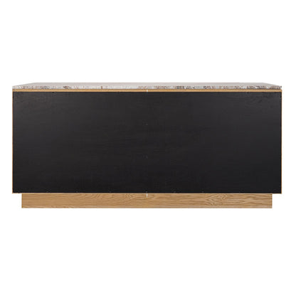 Benedict Natural Oak Buffet - River Brown Marble