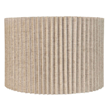 Nina Pleated Drum Shade - Medium Natural – view 2