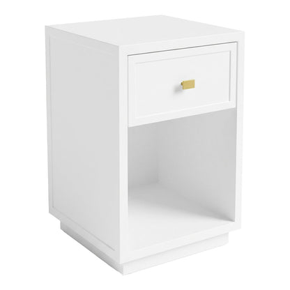 Logan Bedside Table - Petite White
