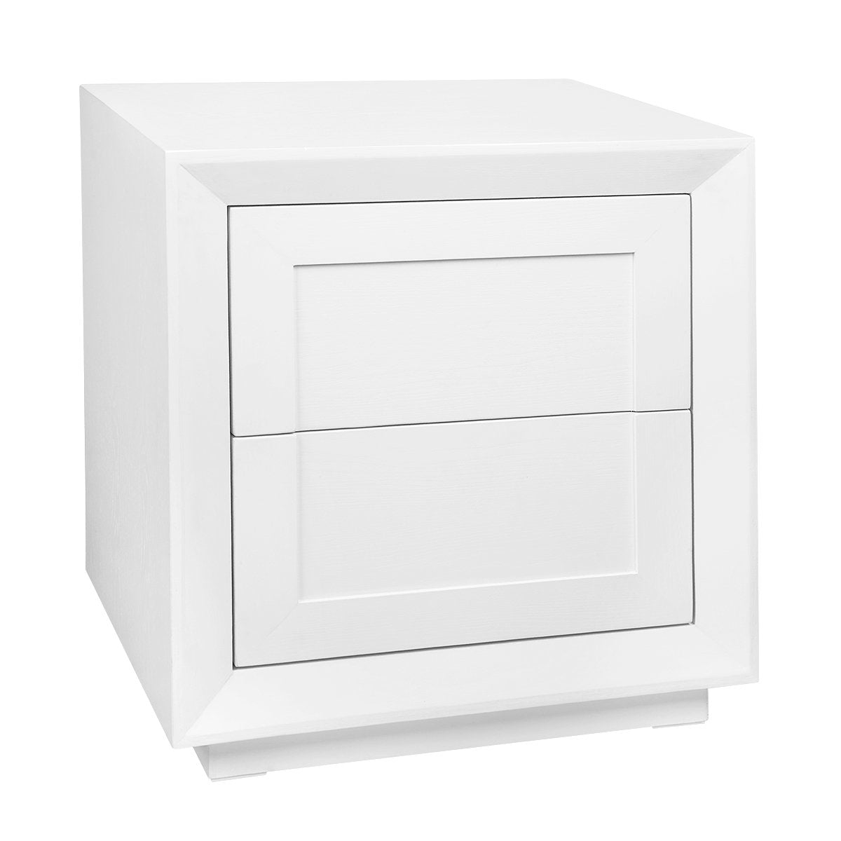 Balmain 60x65cm Tall Bedside Table - White