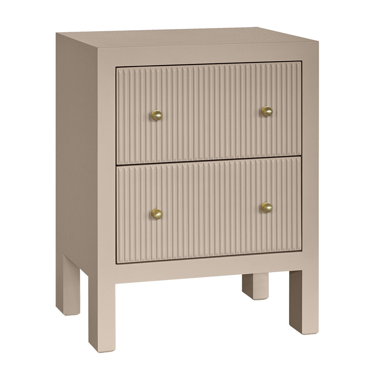 Ariana 50x65cm Bedside Table - Beige