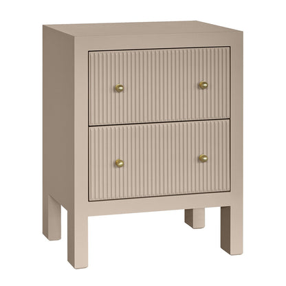 Ariana 50x65cm Bedside Table - Beige