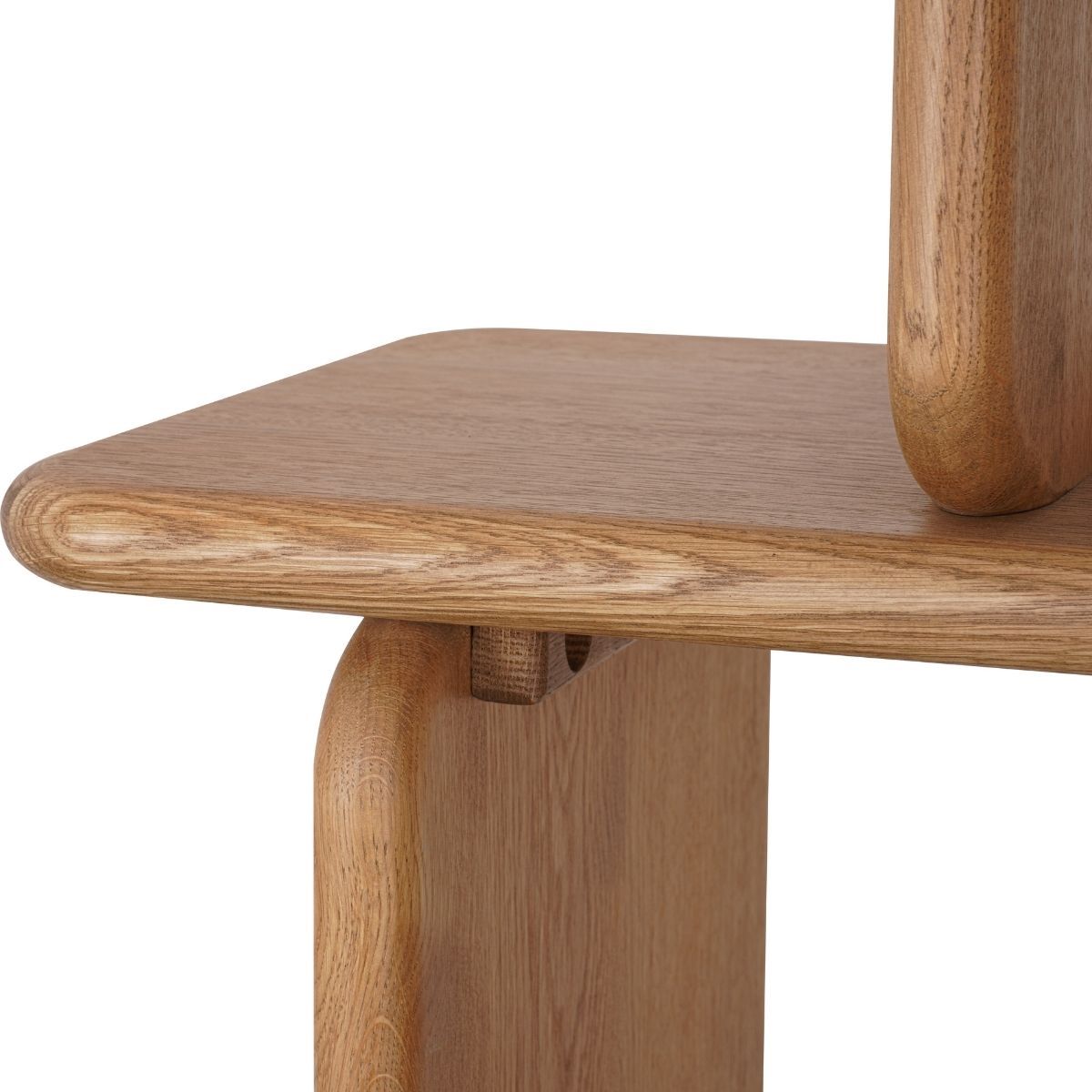 Tudor Oak Shelving Unit - 4 Tier Natural