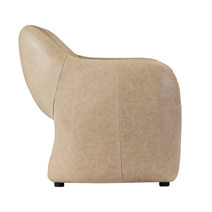 Clifton Arm Chair - Cappuccino Cream Leather