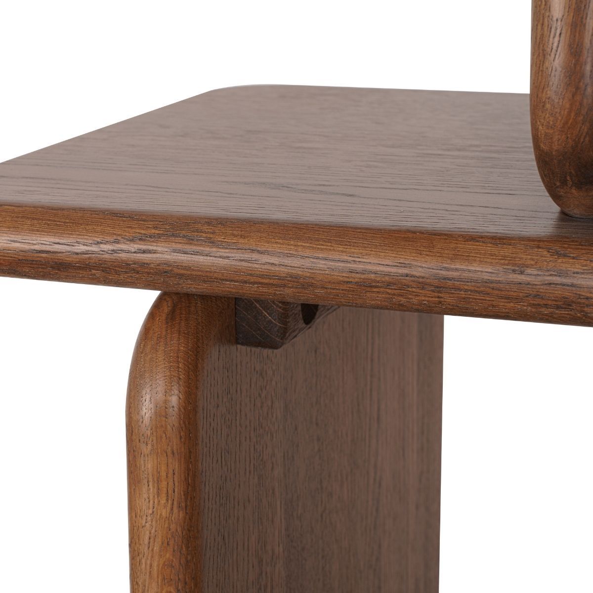 Tudor Oak Shelving Unit - 4 Tier Walnut