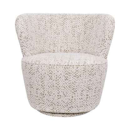Alberta Swivel Chair - Oyster Jacquard