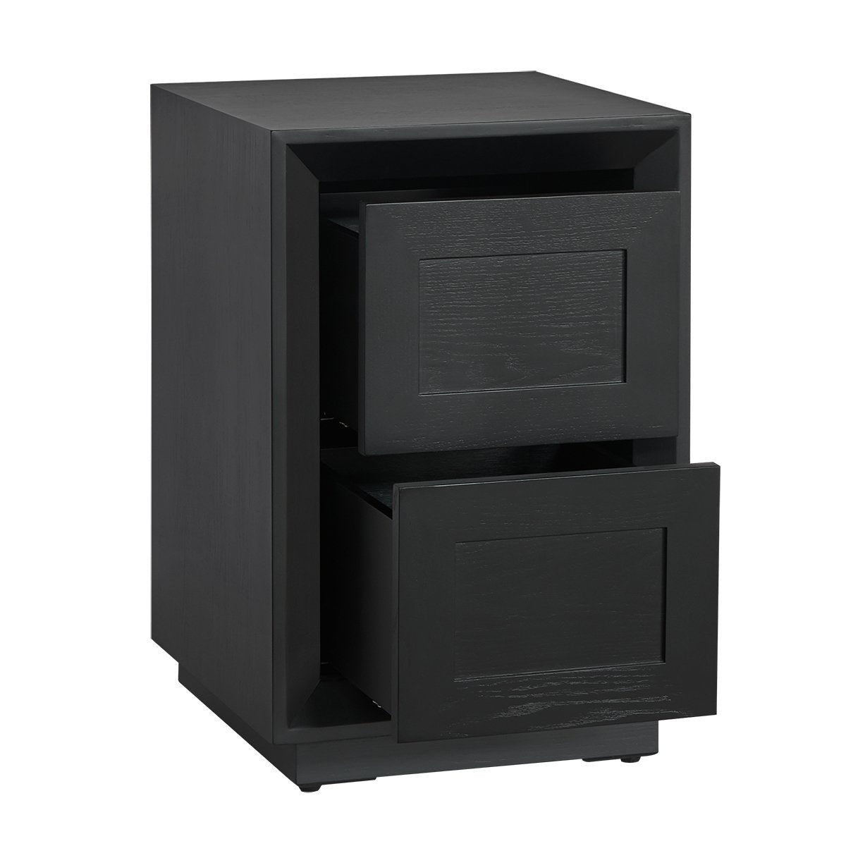 Balmain 40x65cm Bedside Table - Black