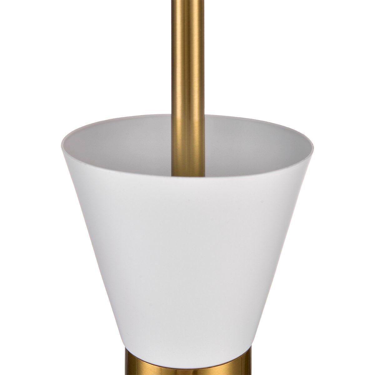 Oslo Pendant - White w Brass