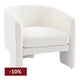 Kylie Arm Chair - White Boucle