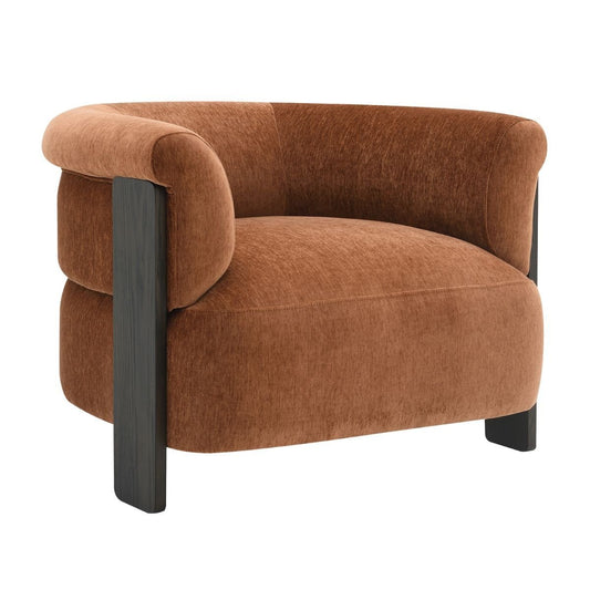 Arcadia Arm Chair - Rust Chenille