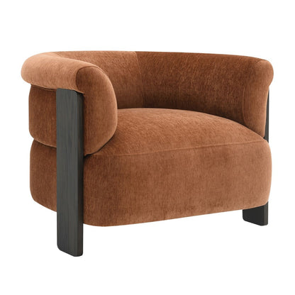 Arcadia Arm Chair - Rust Chenille