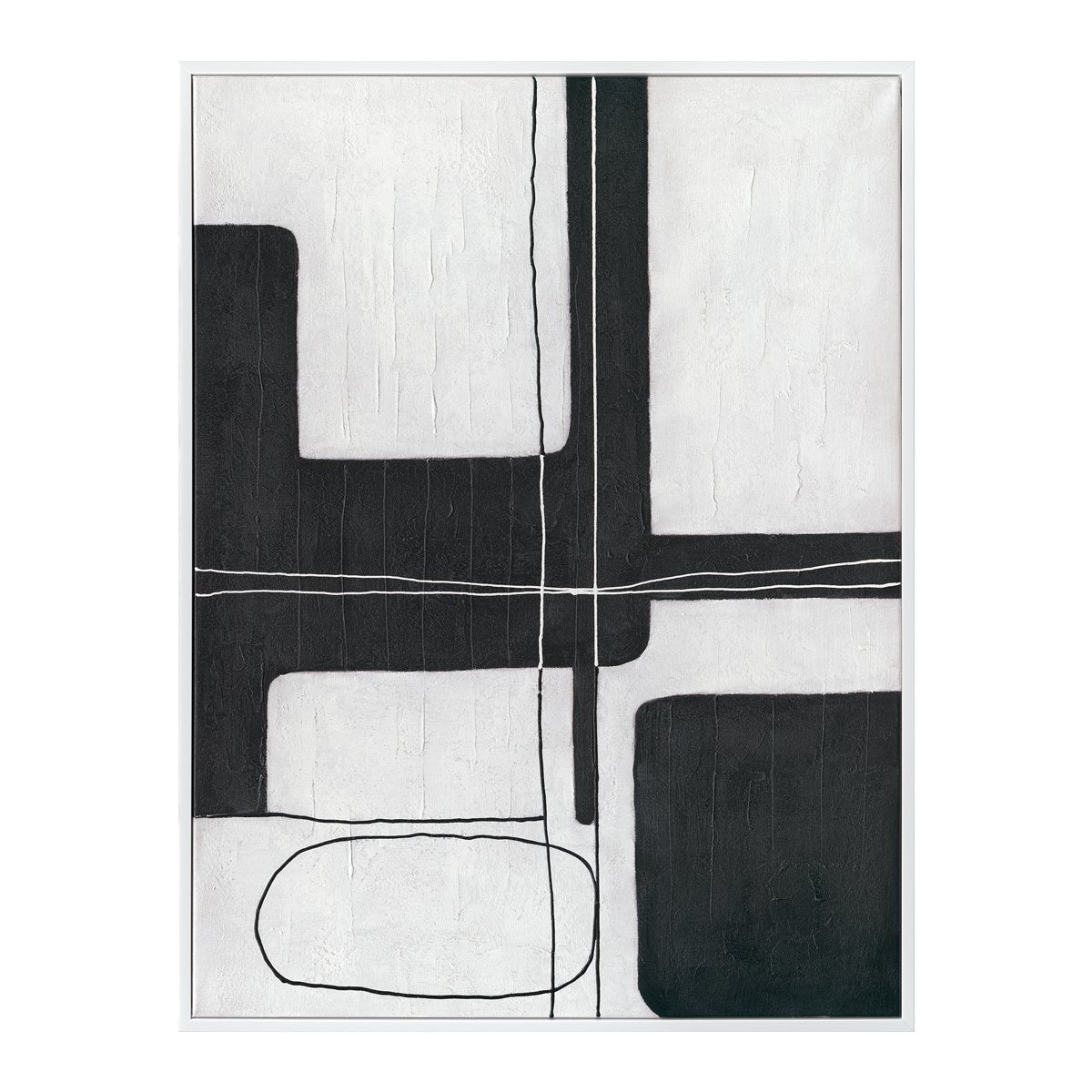 Dark Geometry Series I  90x120cm Canvas Painting