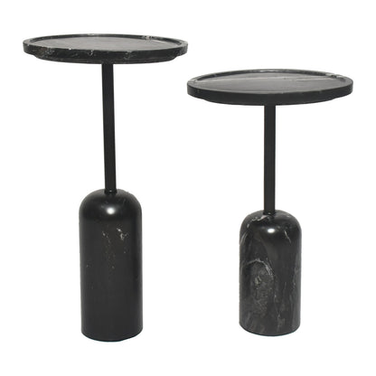 Solada Marble Cocktail Table - Small Black
