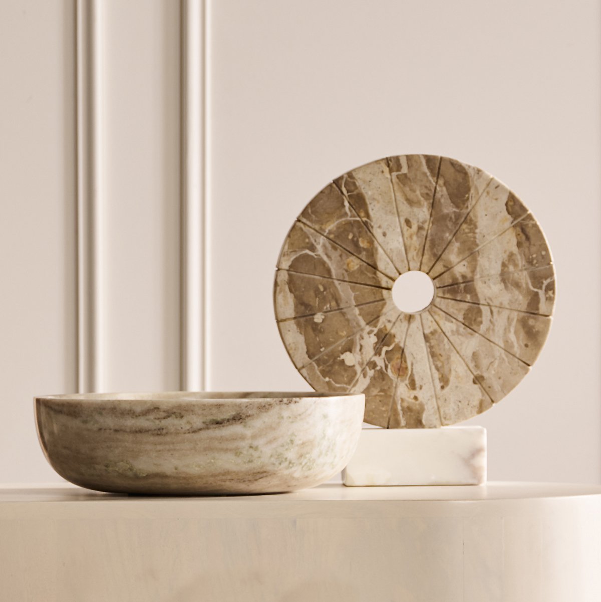 Elara Marble Bowl - Medium