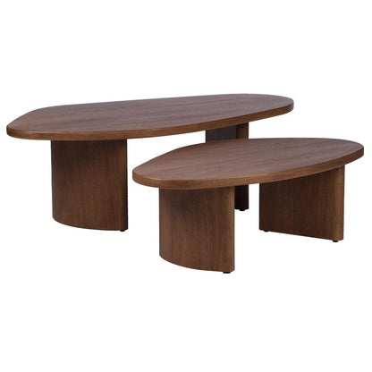 Solstice Walnut Coffee Tables Set of 2