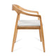 Astrid Ashwood Dining Chair Set of 2- Natural w White Linen