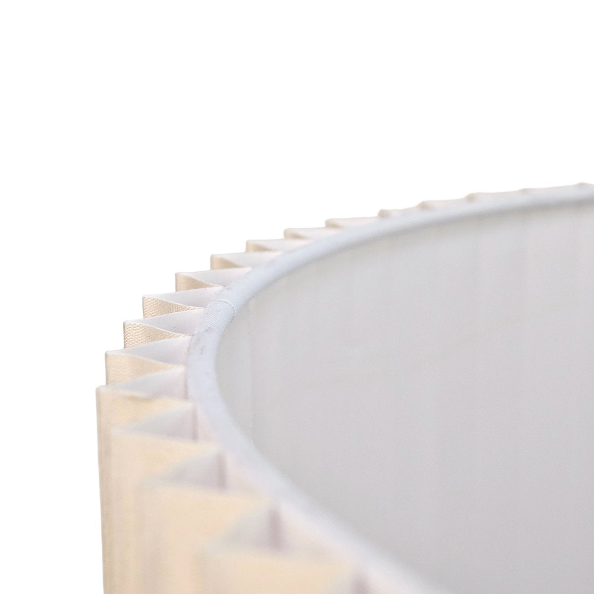 Nina Pleated Drum Shade - Medium Off White
