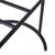 Blackley Black Iron Bar Stool - Black Linen