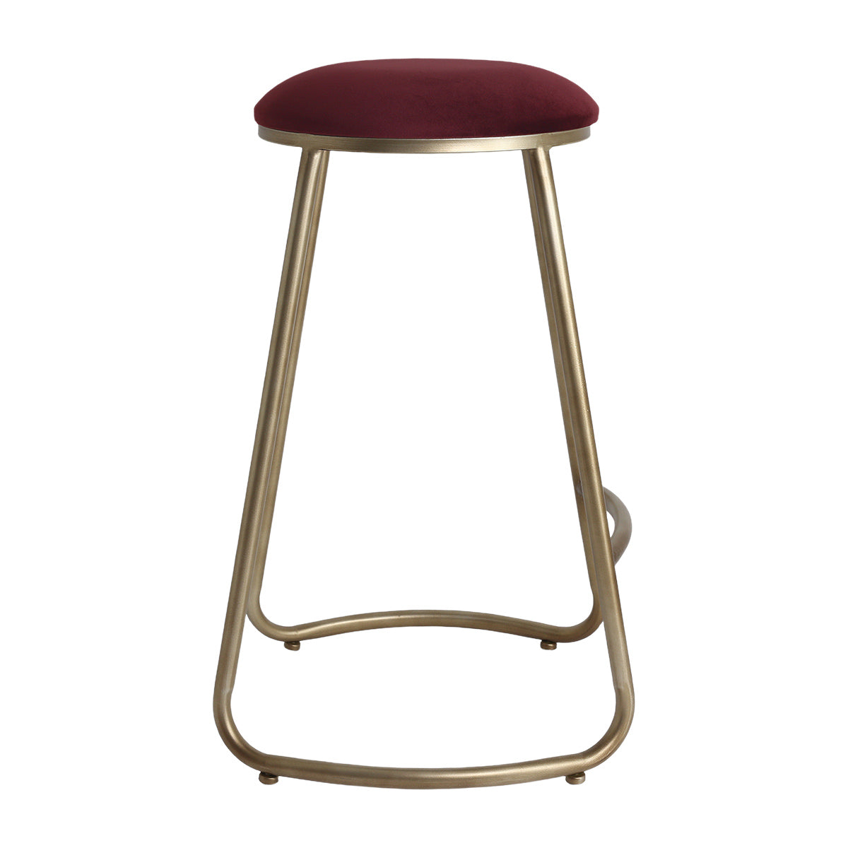 Annie Bar Stool - Mulberry Velvet