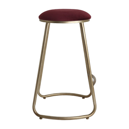 Annie Bar Stool - Mulberry Velvet