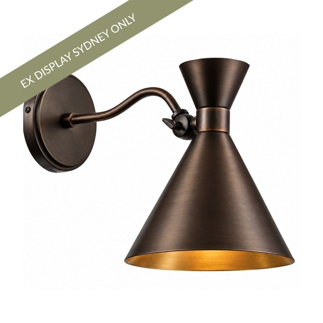 Hopkins Wall Sconce - Black - OUTLET NSW