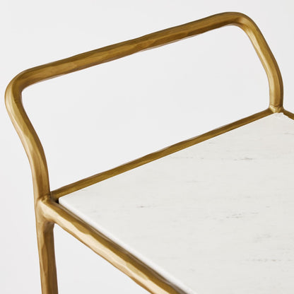 Heston Marble Square Bar Cart