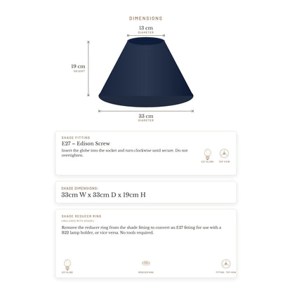 Messina Empire Shade - Small Navy